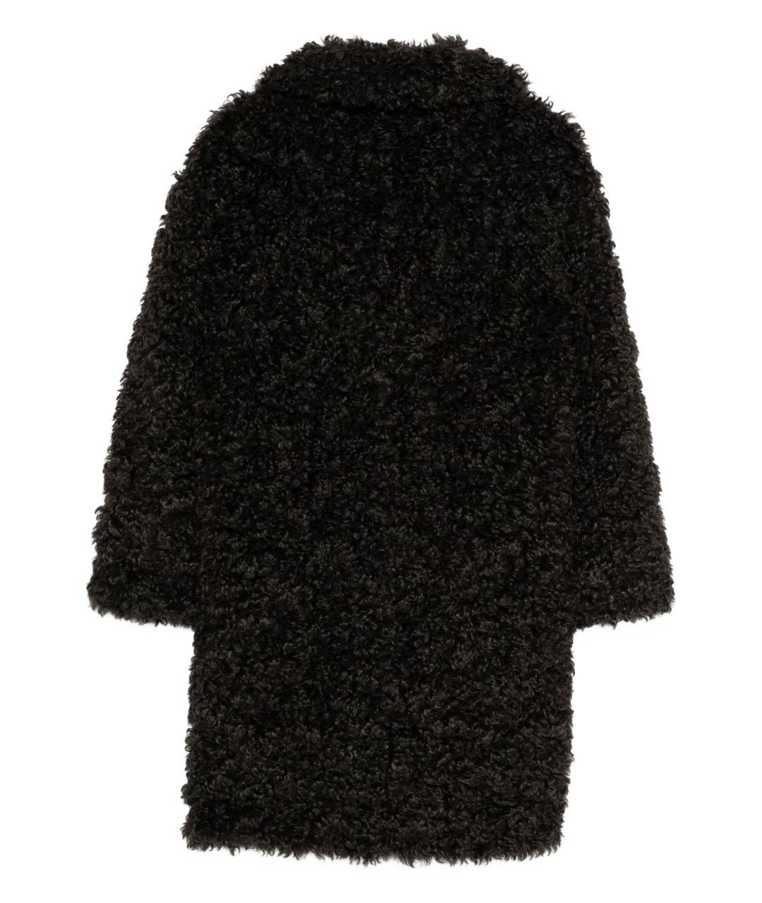 STAND STUDIO Коричневая полиэстеровая шуба, фото 2