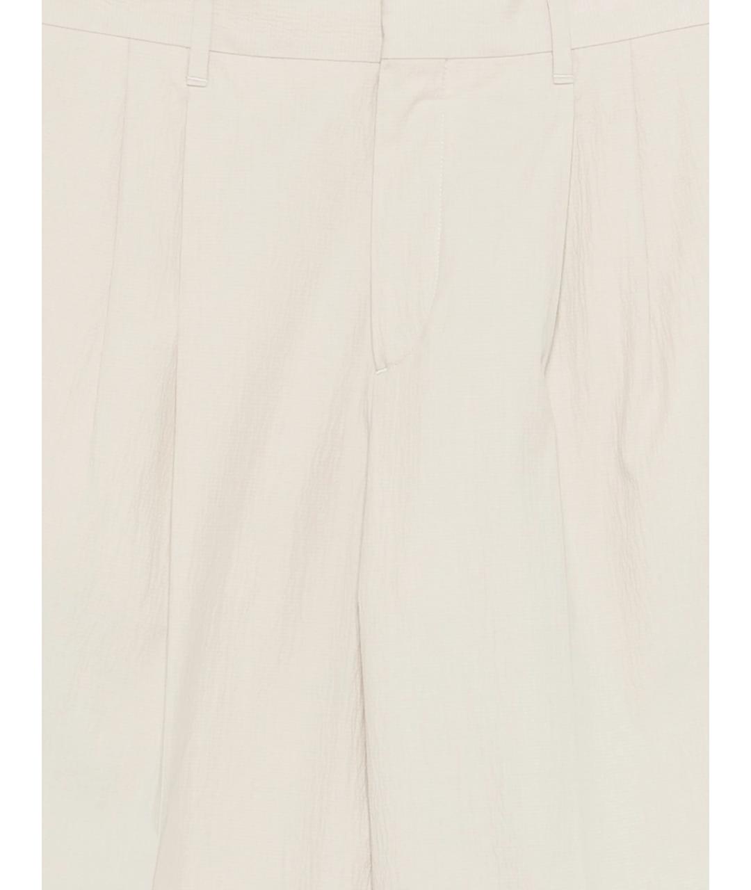 LARDINI Бежевые хлопковые повседневные брюки, фото 3