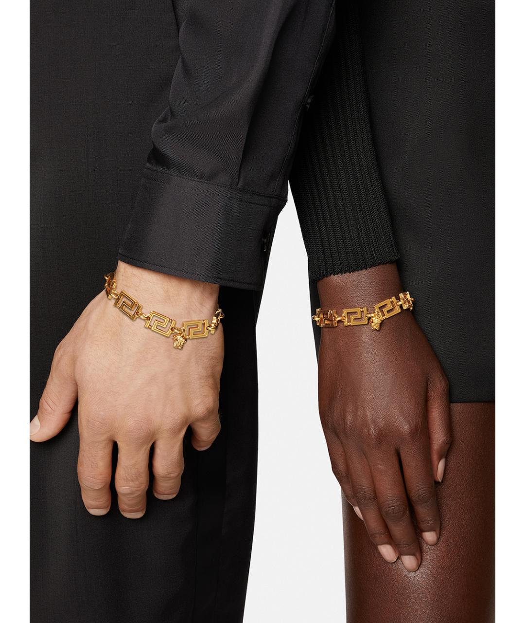 VERSACE Золотой металлический браслет, фото 3