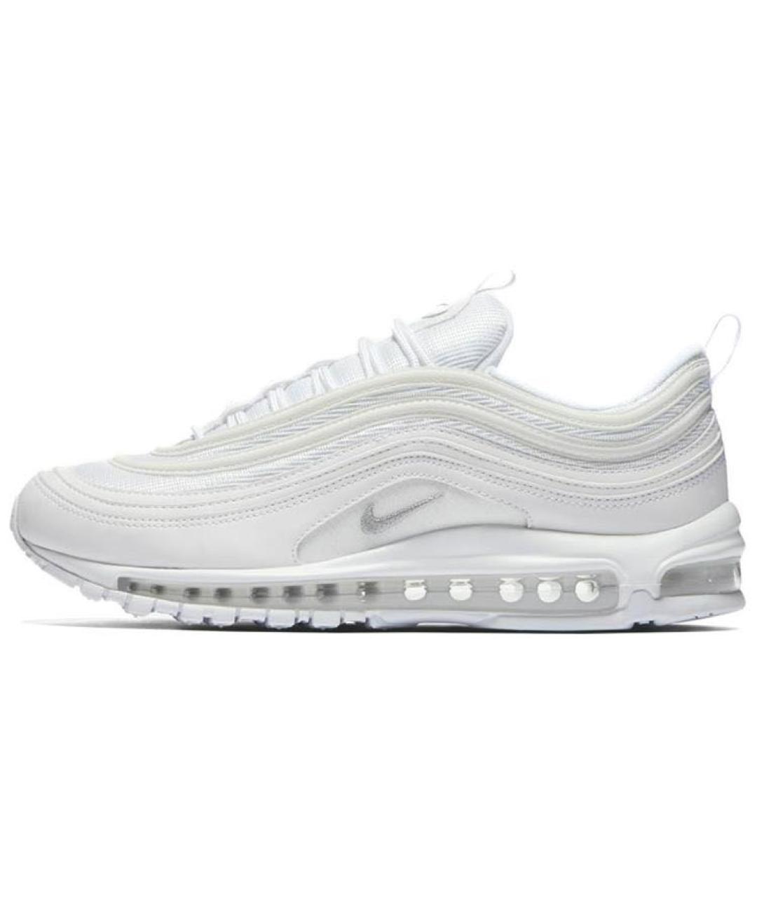 NIKE Белые кожаные низкие кроссовки / кеды, фото 9