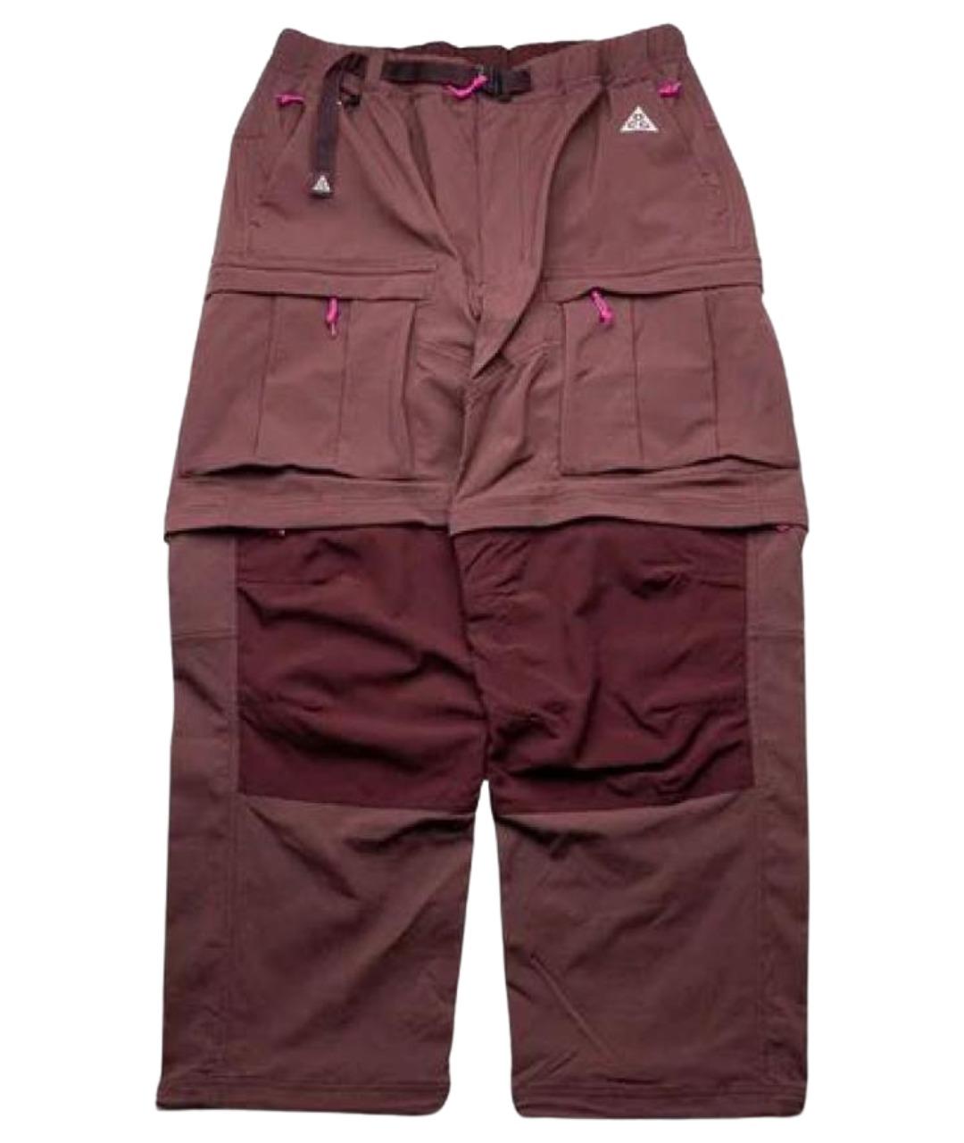 NIKE ACG Бордовые синтетические повседневные брюки, фото 1