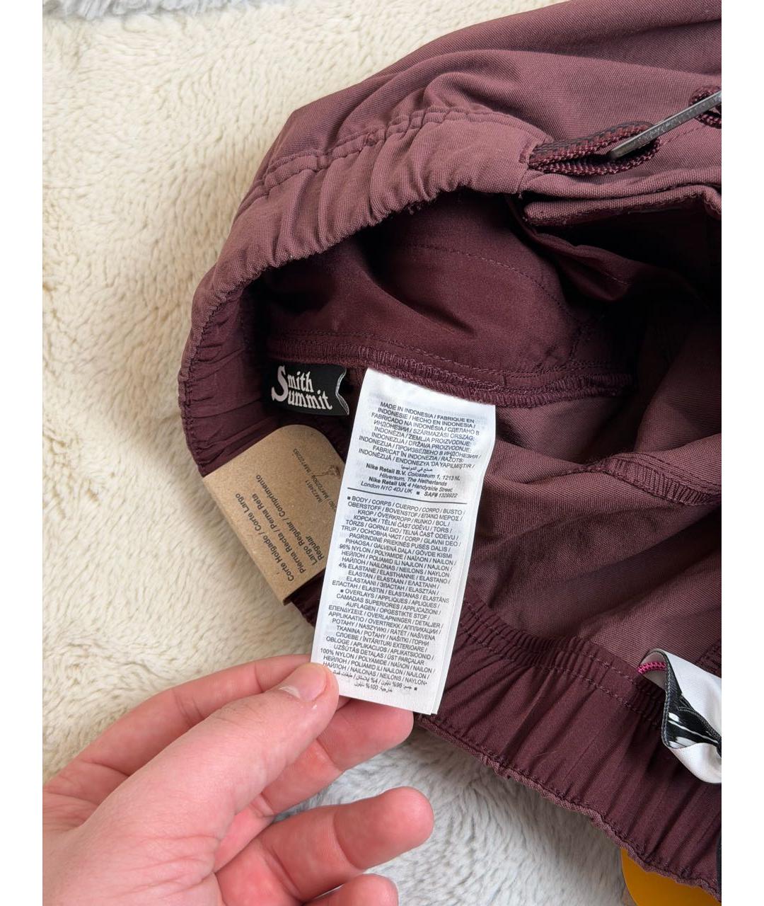 NIKE ACG Бордовые синтетические повседневные брюки, фото 8