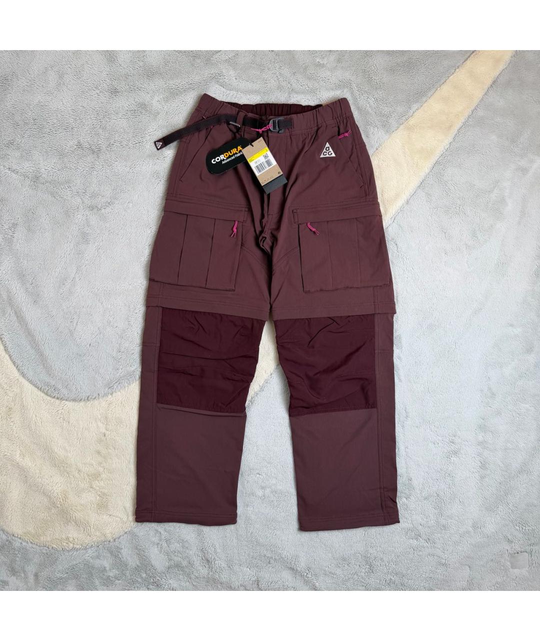 NIKE ACG Бордовые синтетические повседневные брюки, фото 2