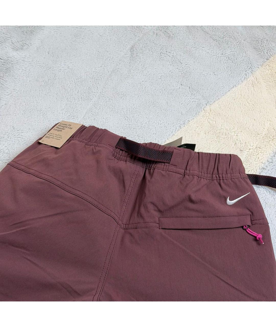 NIKE ACG Бордовые синтетические повседневные брюки, фото 7