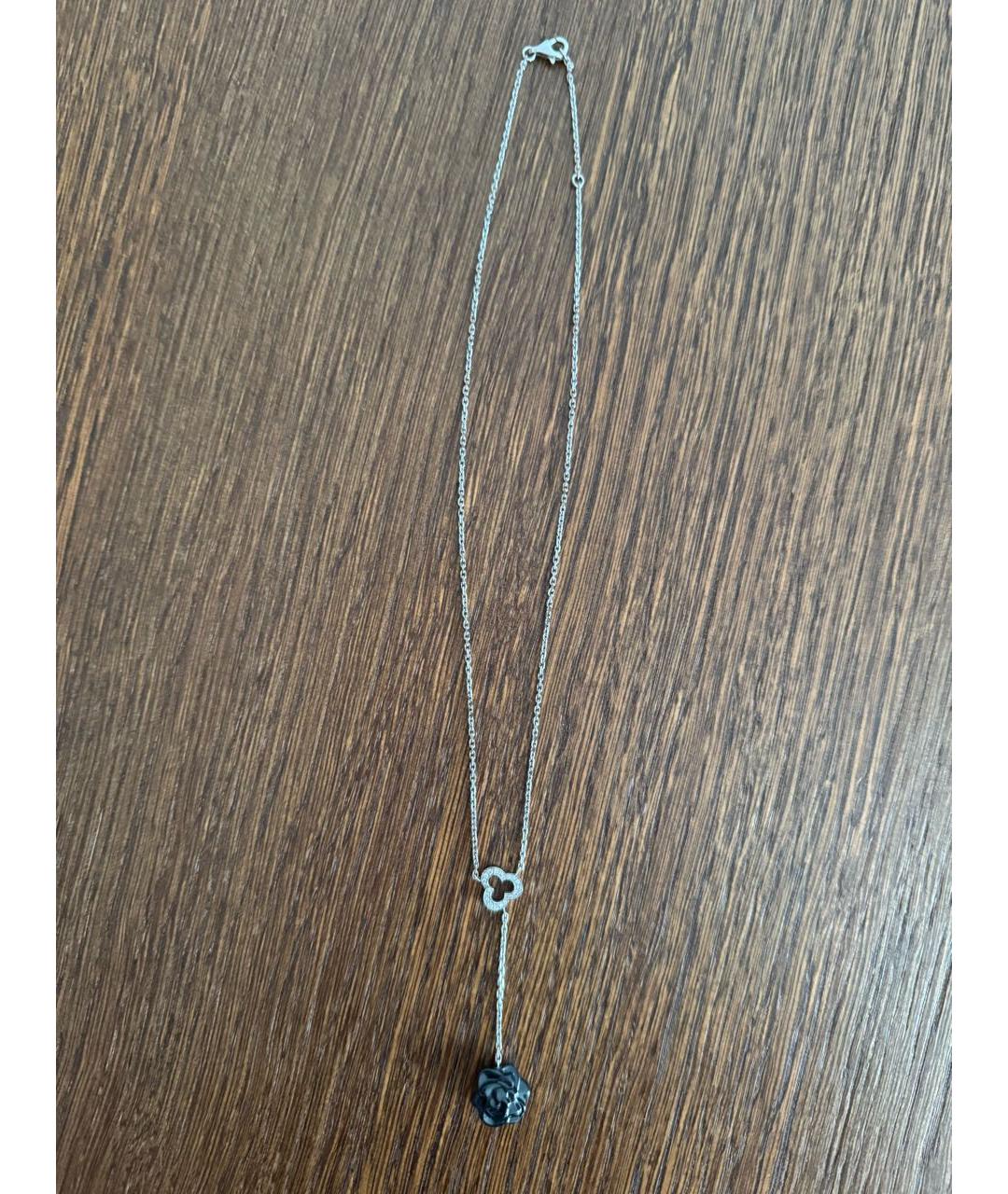 CHANEL Серебряное колье из белого золота, фото 4
