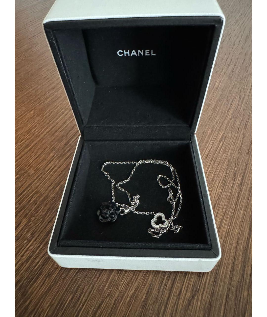 CHANEL Серебряное колье из белого золота, фото 3