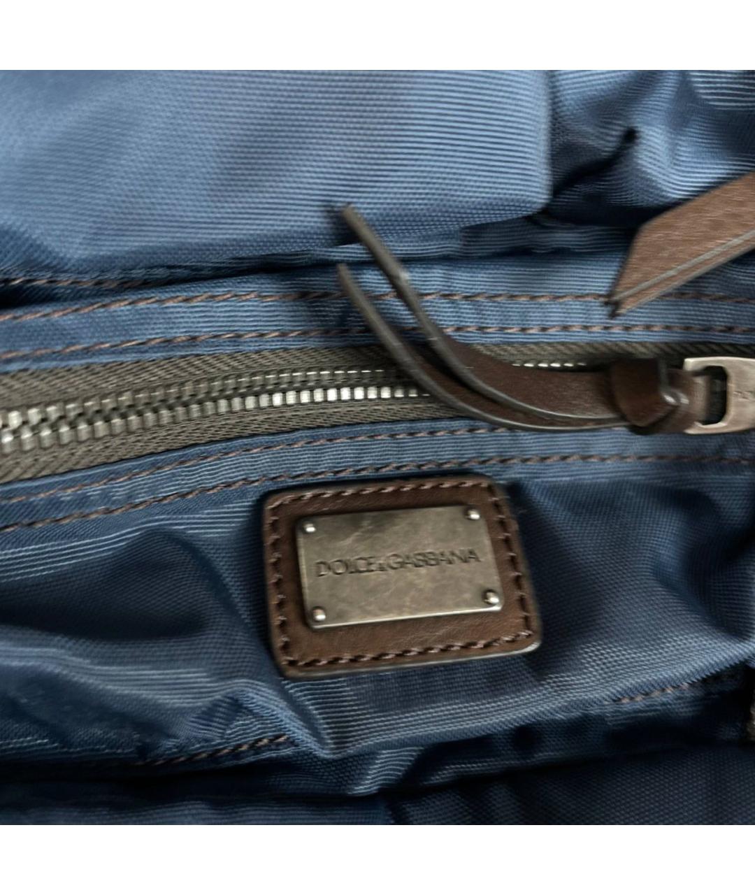 DOLCE&GABBANA Темно-синий рюкзак, фото 2