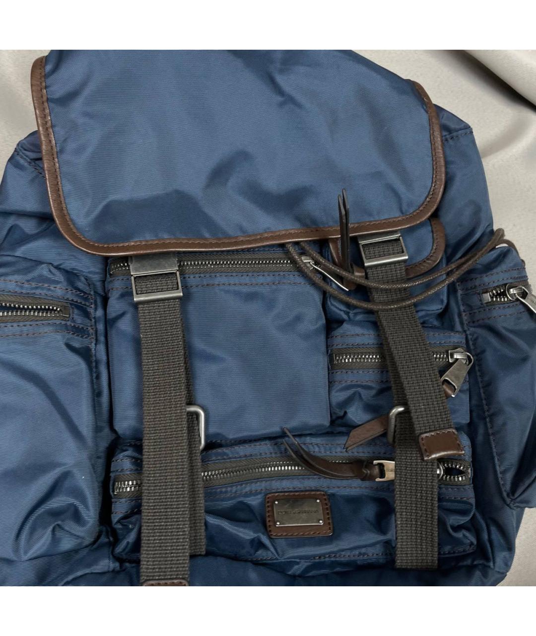 DOLCE&GABBANA Темно-синий рюкзак, фото 3