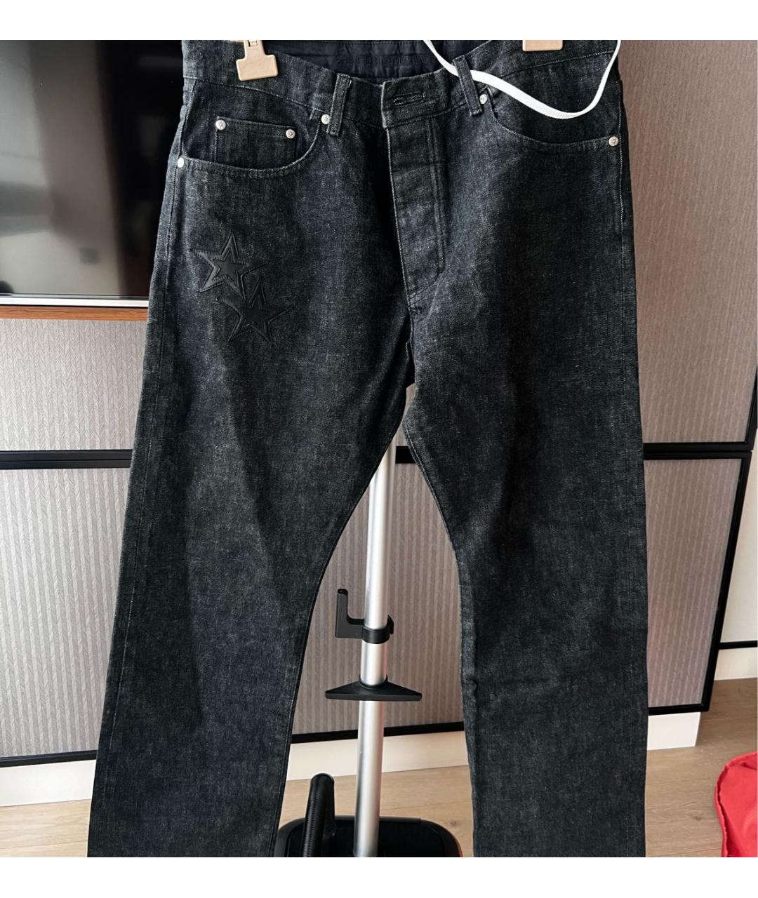 CHROME HEARTS Черные хлопковые джинсы, фото 8