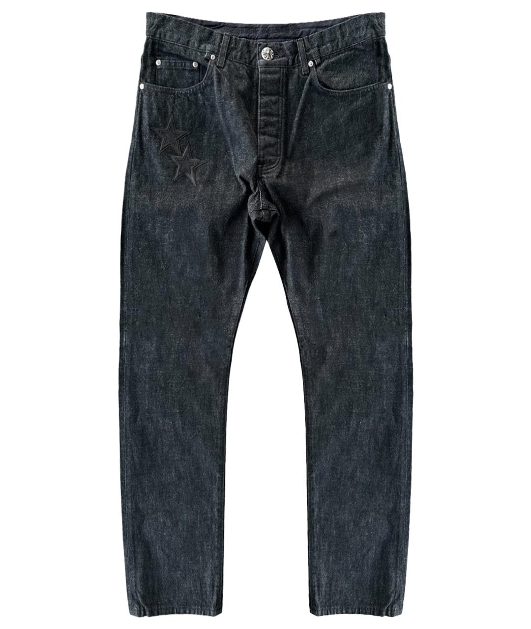 CHROME HEARTS Черные хлопковые джинсы, фото 1