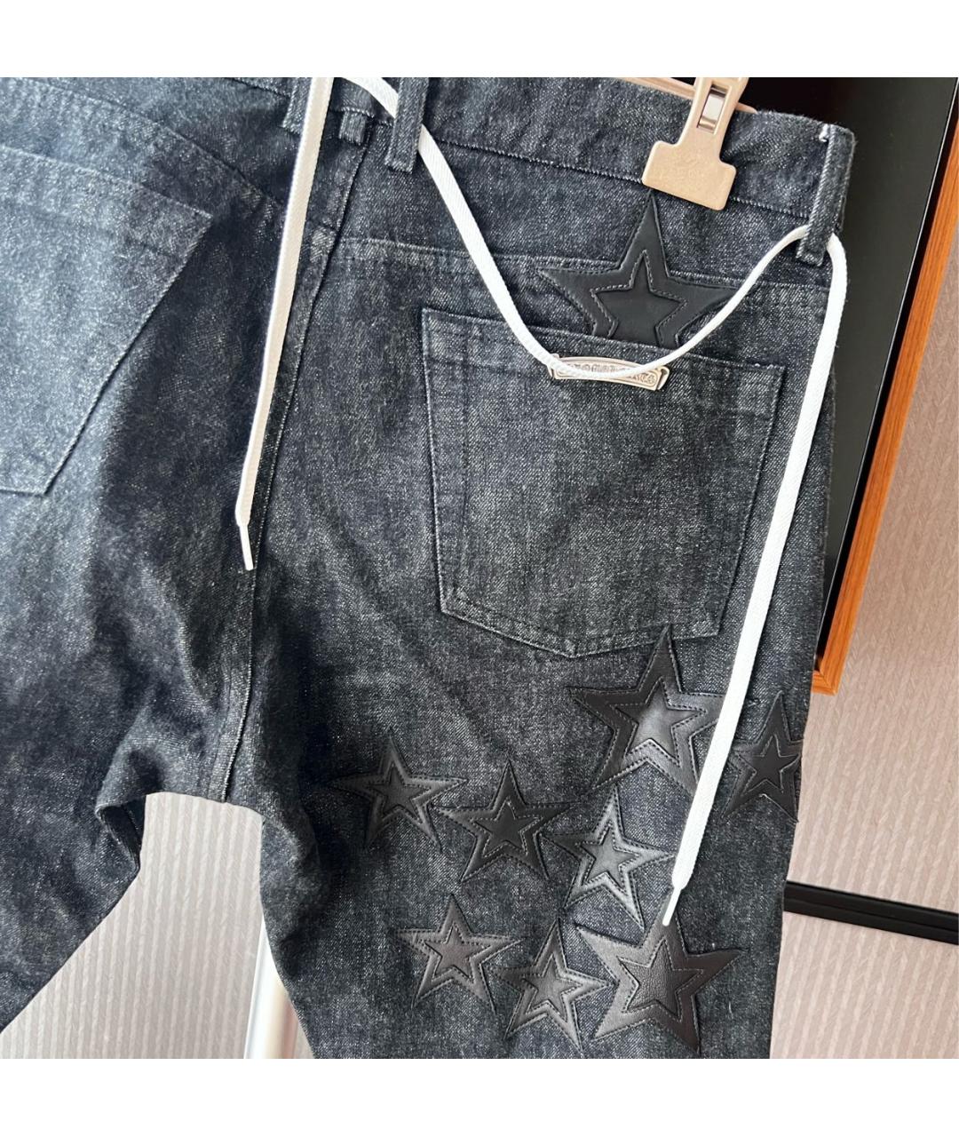 CHROME HEARTS Черные хлопковые джинсы, фото 4