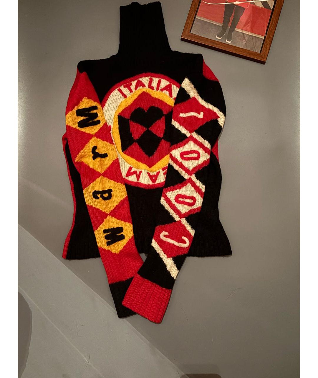 MOSCHINO Мульти шерстяной джемпер / свитер, фото 3