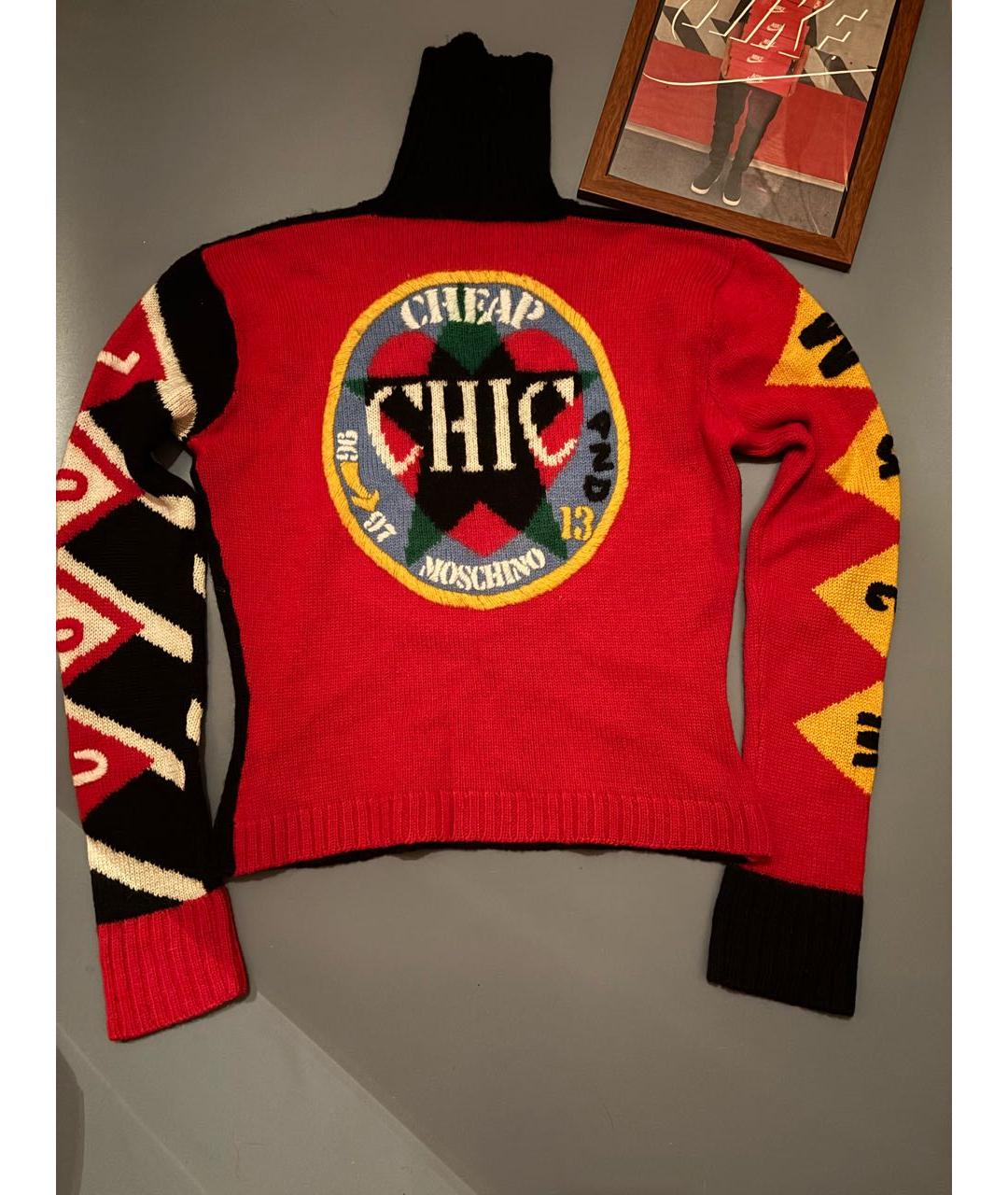 MOSCHINO Мульти шерстяной джемпер / свитер, фото 6