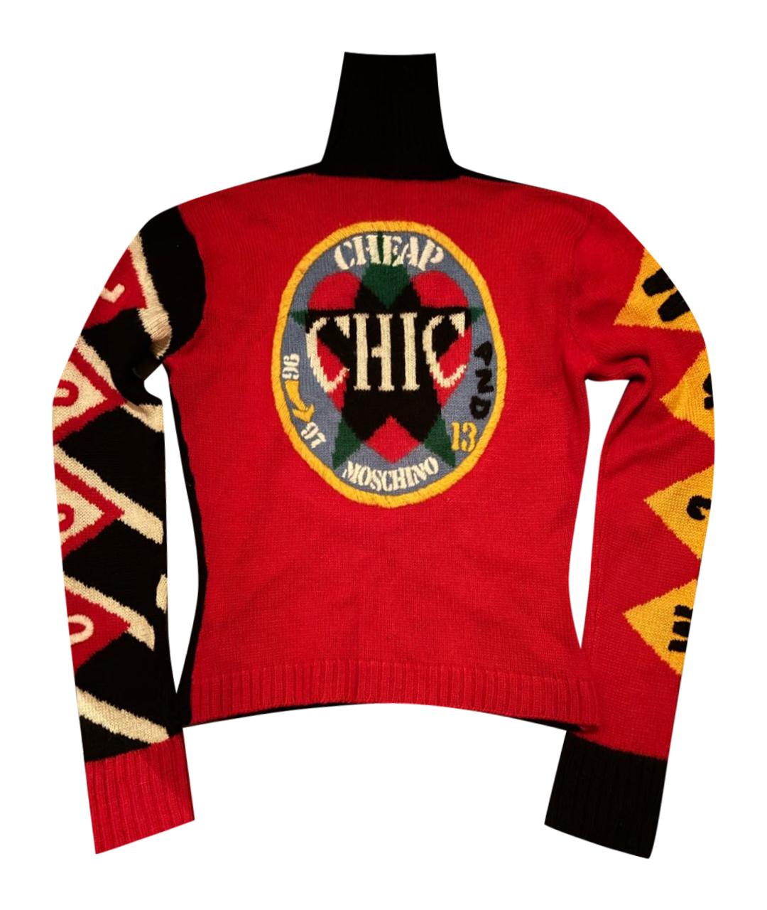 MOSCHINO Мульти шерстяной джемпер / свитер, фото 1