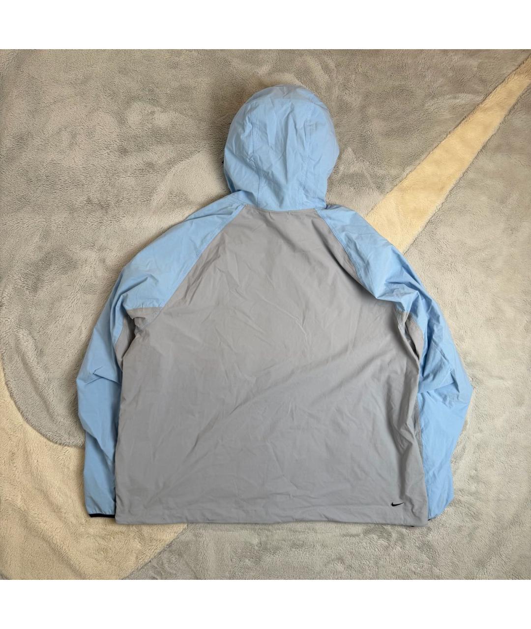 NIKE Голубая полиамидовая куртка, фото 3