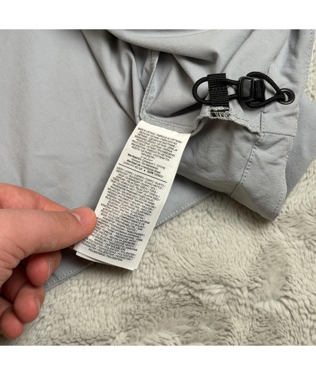 NIKE Голубая полиамидовая куртка, фото 8