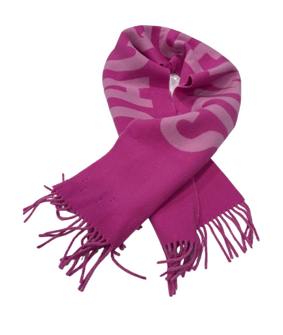 JACQUEMUS Фуксия шерстяной шарф, фото 2