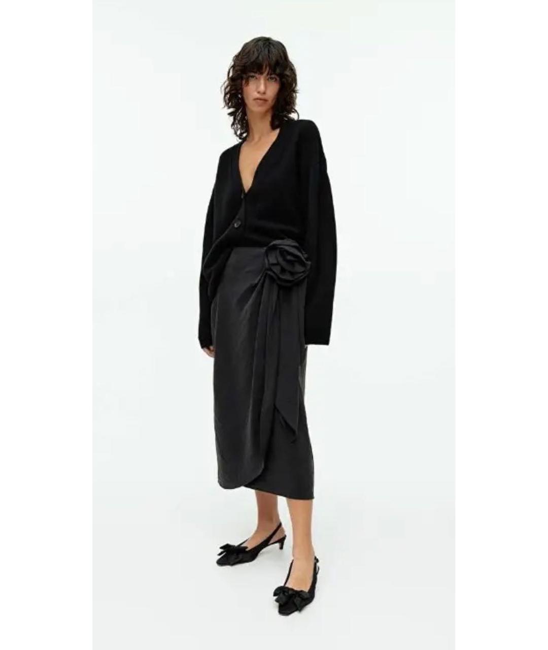 ARKET Черная юбка миди, фото 8