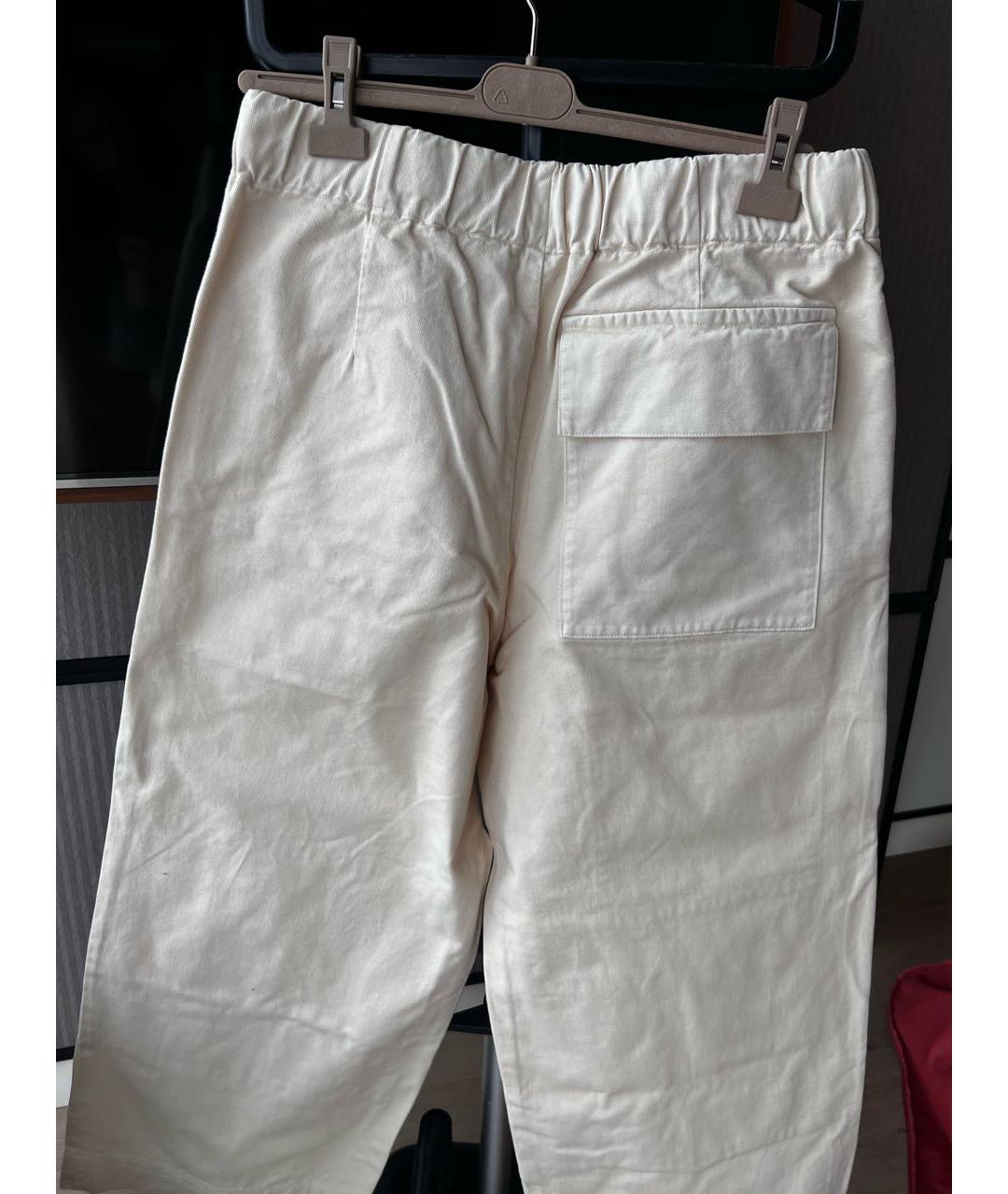 DRIES VAN NOTEN Бежевые хлопковые повседневные брюки, фото 3