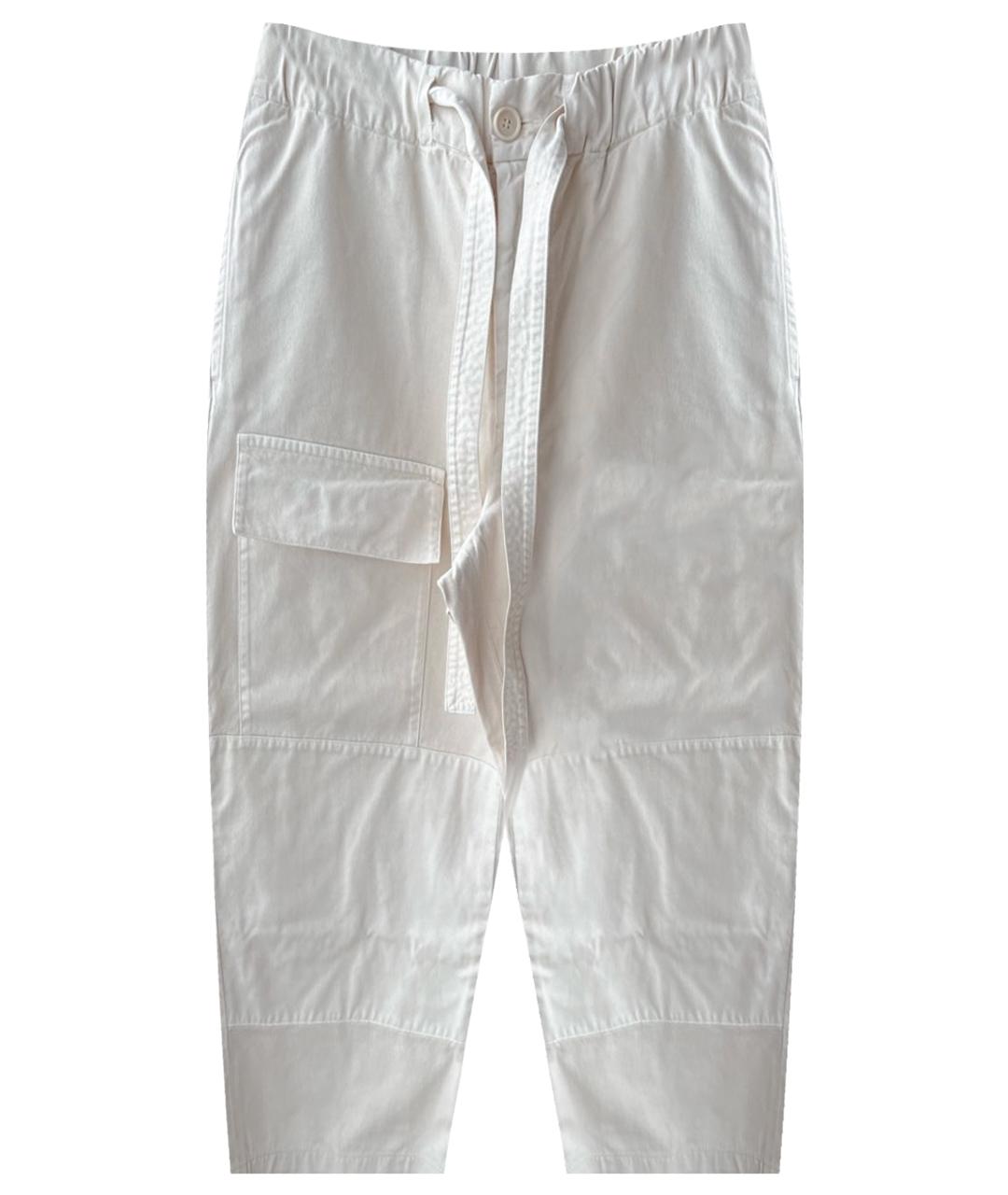 DRIES VAN NOTEN Бежевые хлопковые повседневные брюки, фото 1