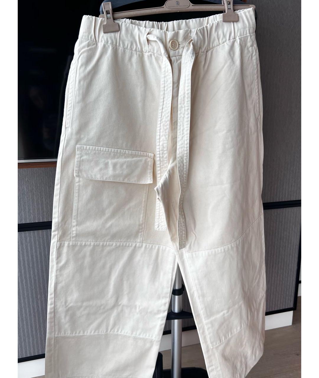 DRIES VAN NOTEN Бежевые хлопковые повседневные брюки, фото 2