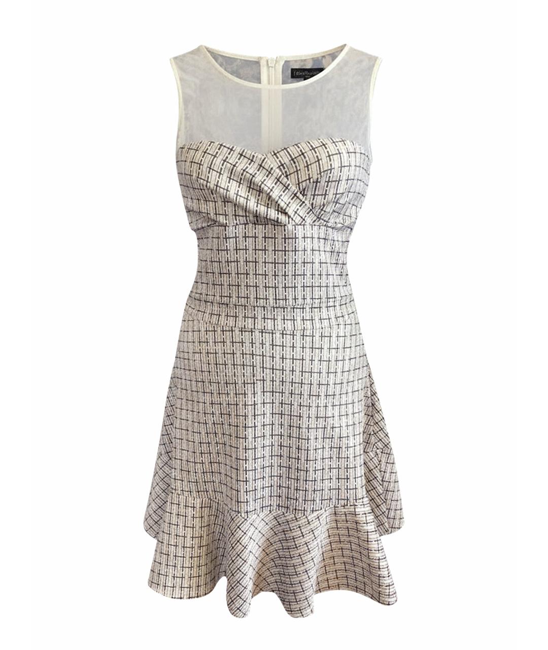 PATRIZIA PEPE Бежевое полиэстеровое коктейльное платье, фото 1