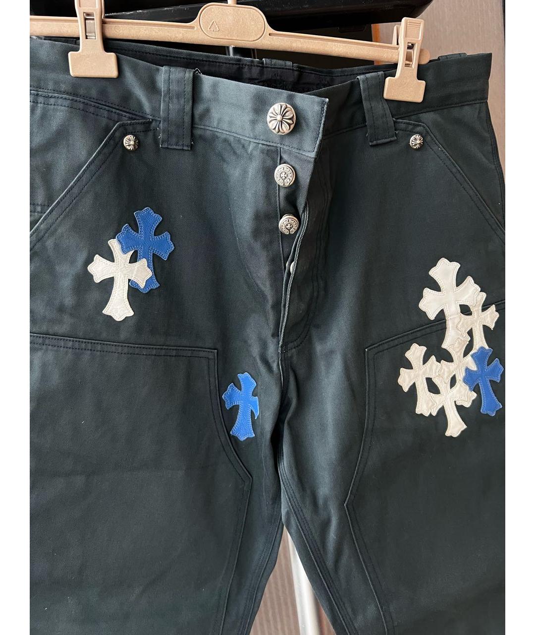 CHROME HEARTS Темно-синие хлопковые джинсы, фото 3