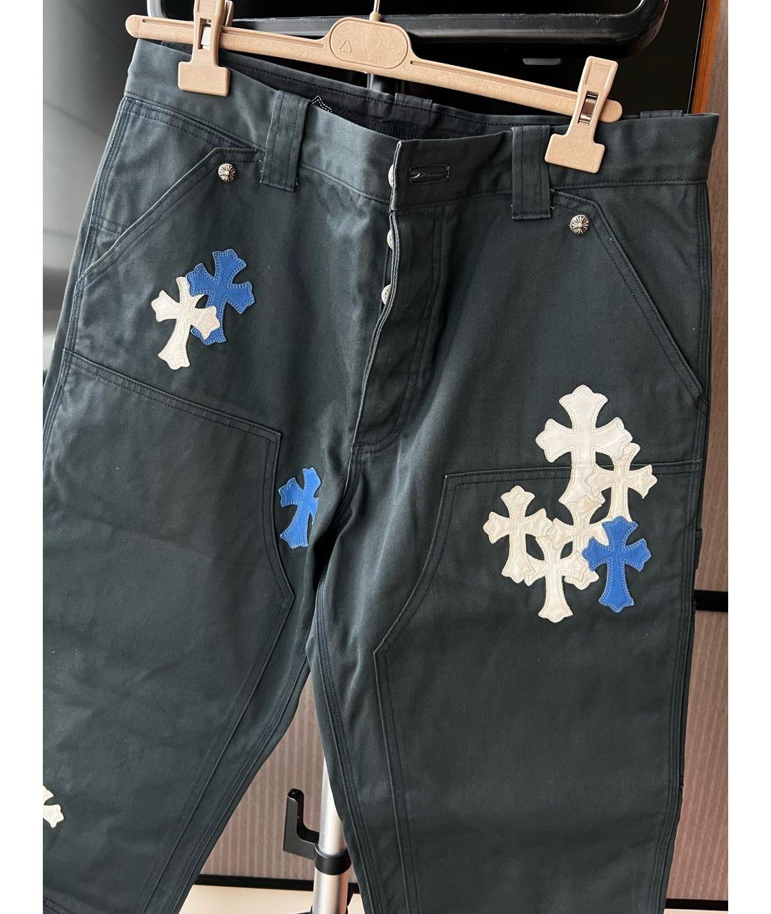 CHROME HEARTS Темно-синие хлопковые джинсы, фото 2