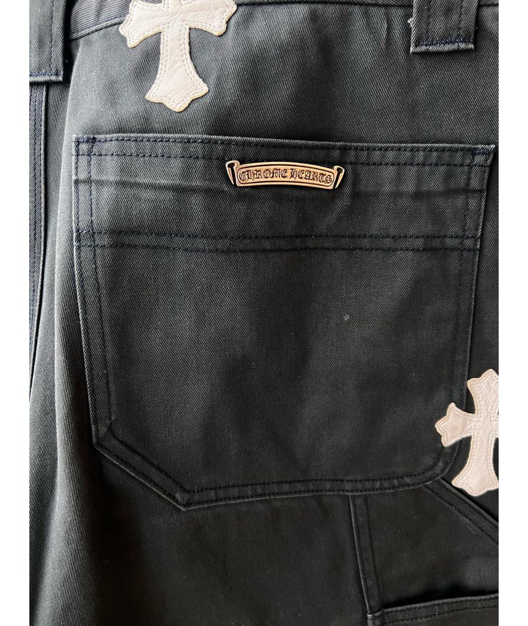 CHROME HEARTS Темно-синие хлопковые джинсы, фото 5