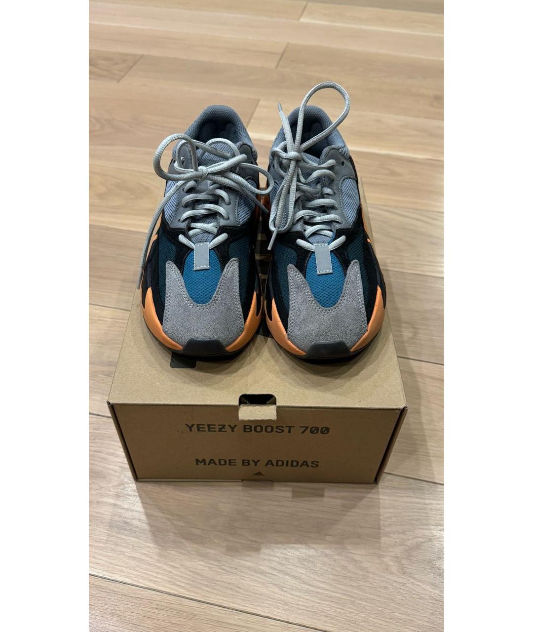 ADIDAS YEEZY Мульти текстильные низкие кроссовки / кеды, фото 2