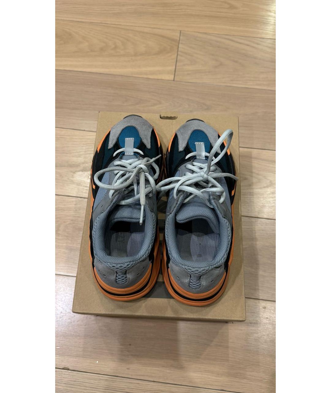 ADIDAS YEEZY Мульти текстильные низкие кроссовки / кеды, фото 3