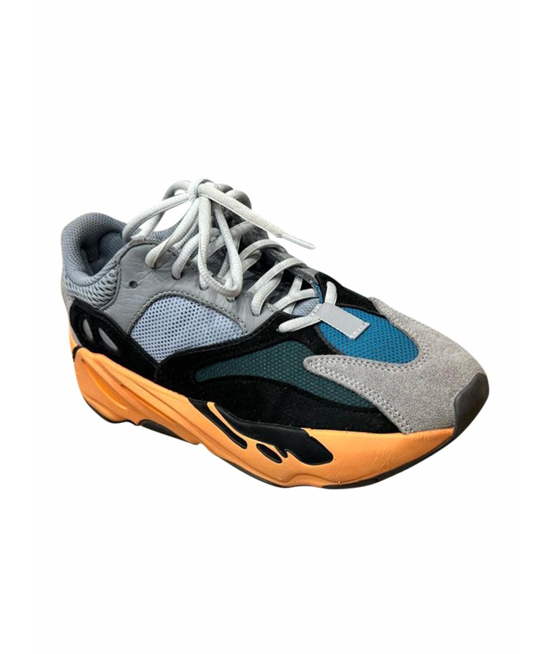 ADIDAS YEEZY Мульти текстильные низкие кроссовки / кеды, фото 1