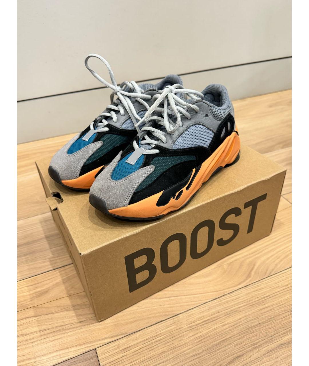 ADIDAS YEEZY Мульти текстильные низкие кроссовки / кеды, фото 5