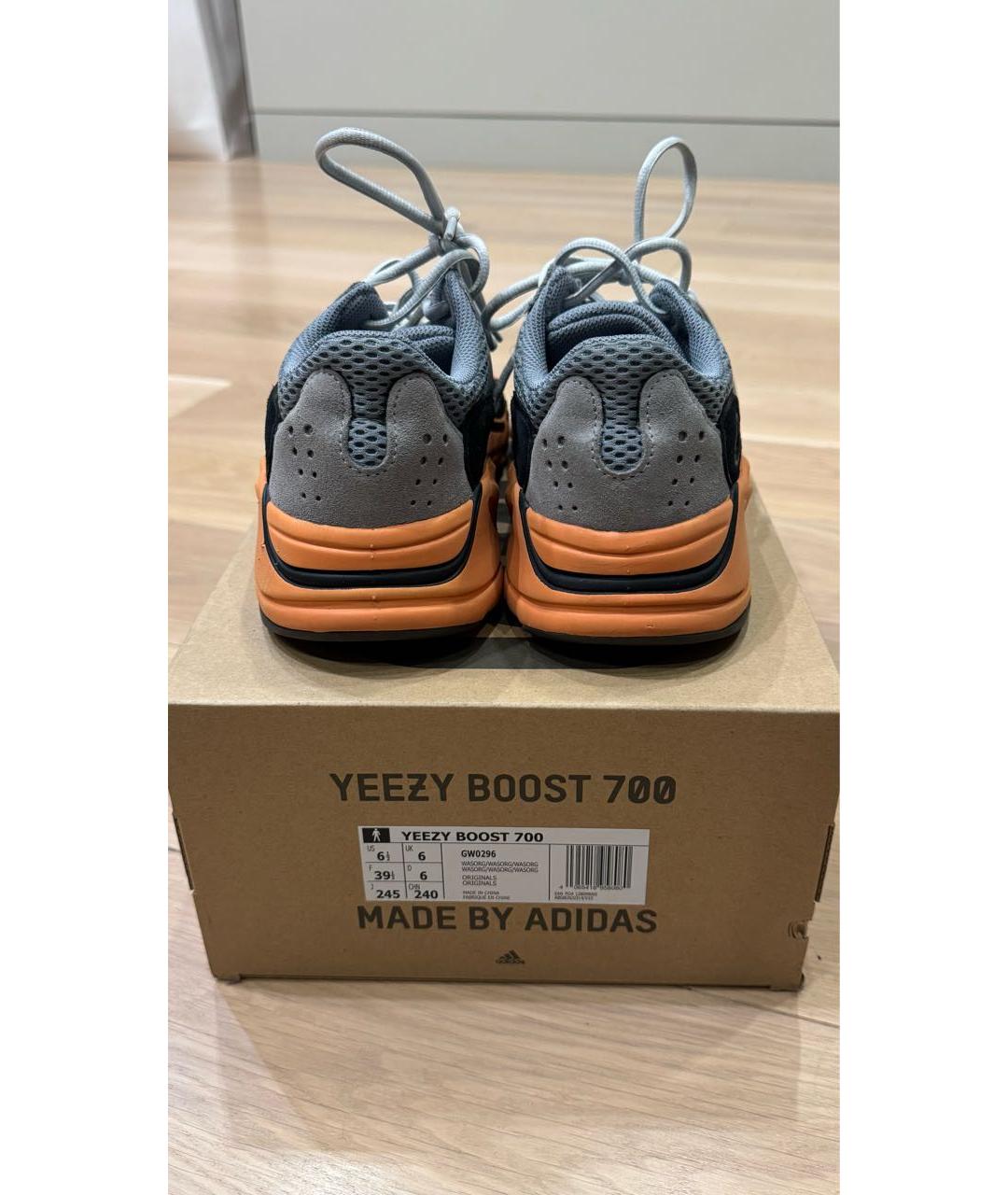 ADIDAS YEEZY Мульти текстильные низкие кроссовки / кеды, фото 4