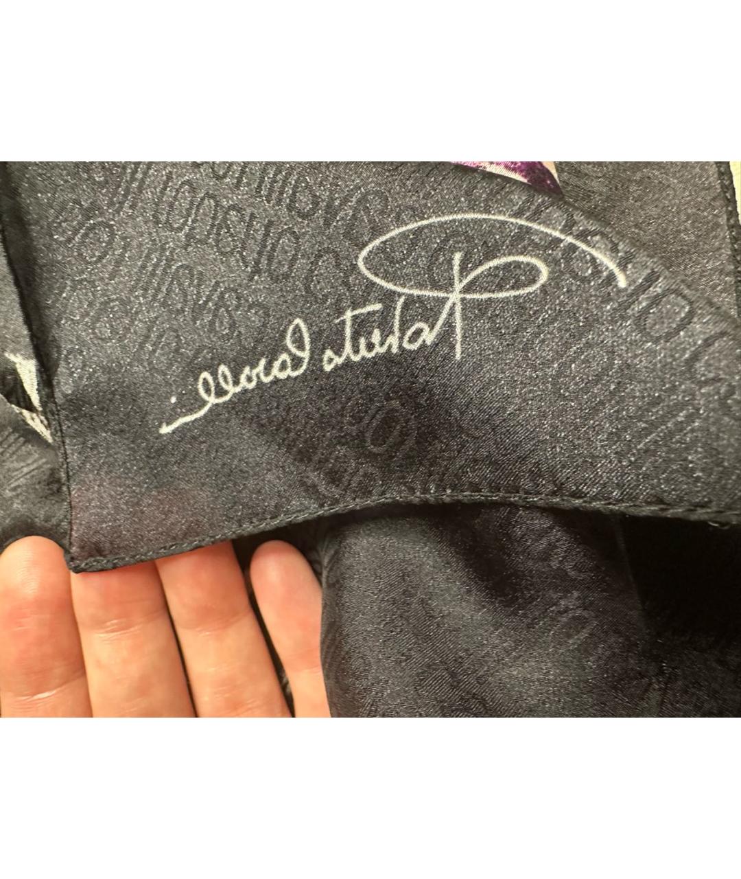 ROBERTO CAVALLI Мульти шелковый шарф, фото 6