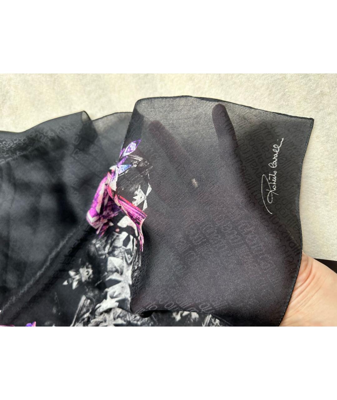 ROBERTO CAVALLI Мульти шелковый шарф, фото 2