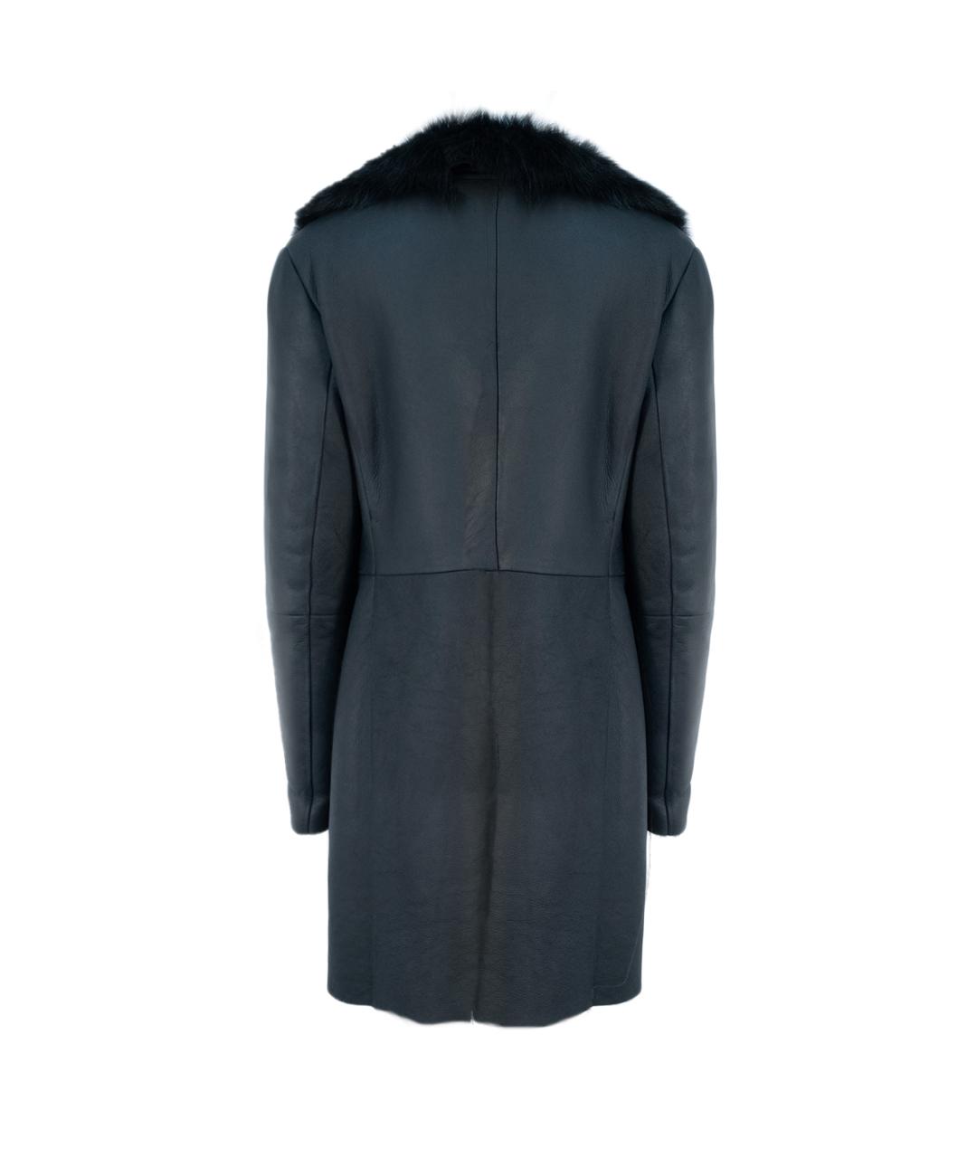 HUGO BOSS Черная кожаная дубленка, фото 2