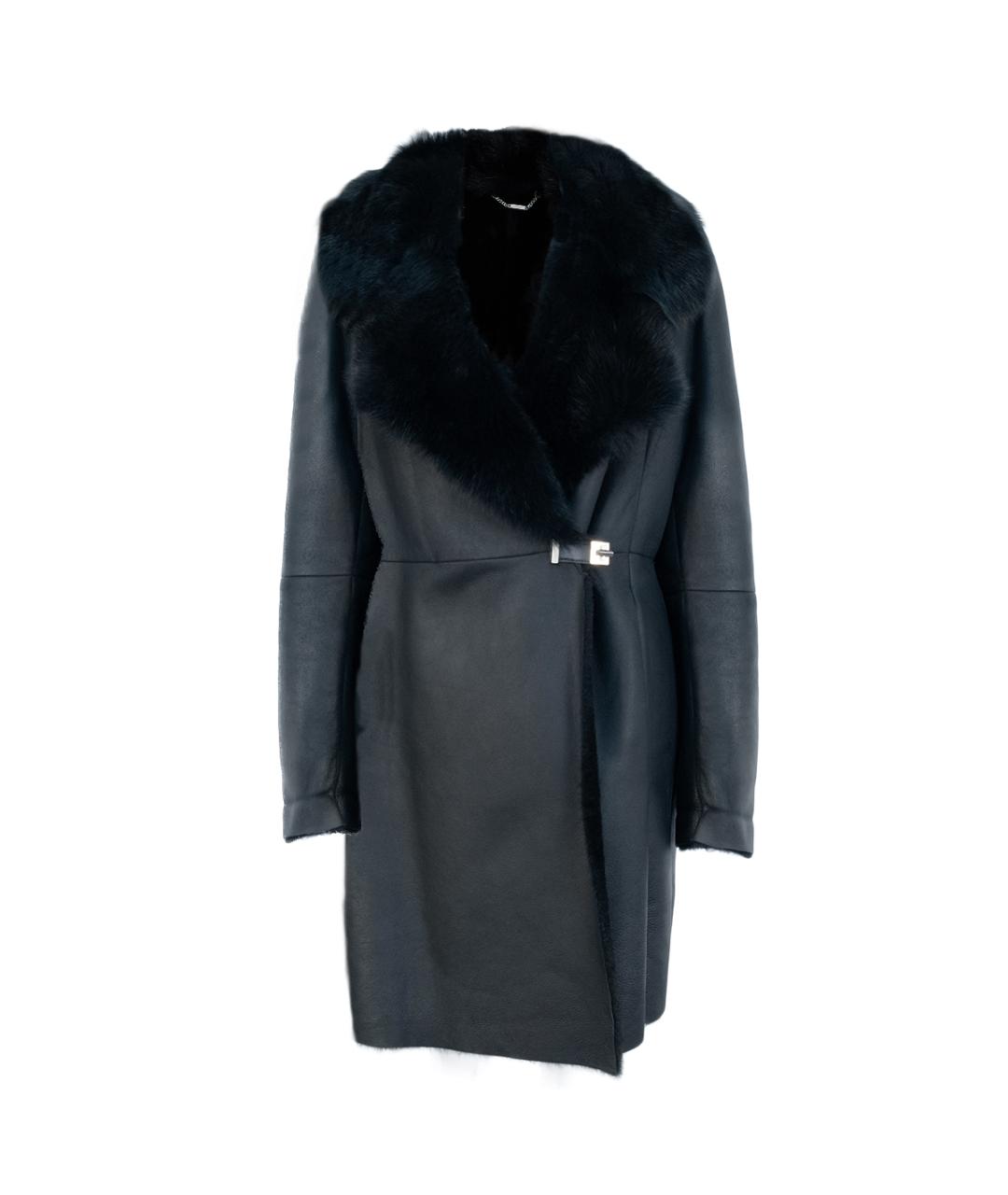 HUGO BOSS Черная кожаная дубленка, фото 1