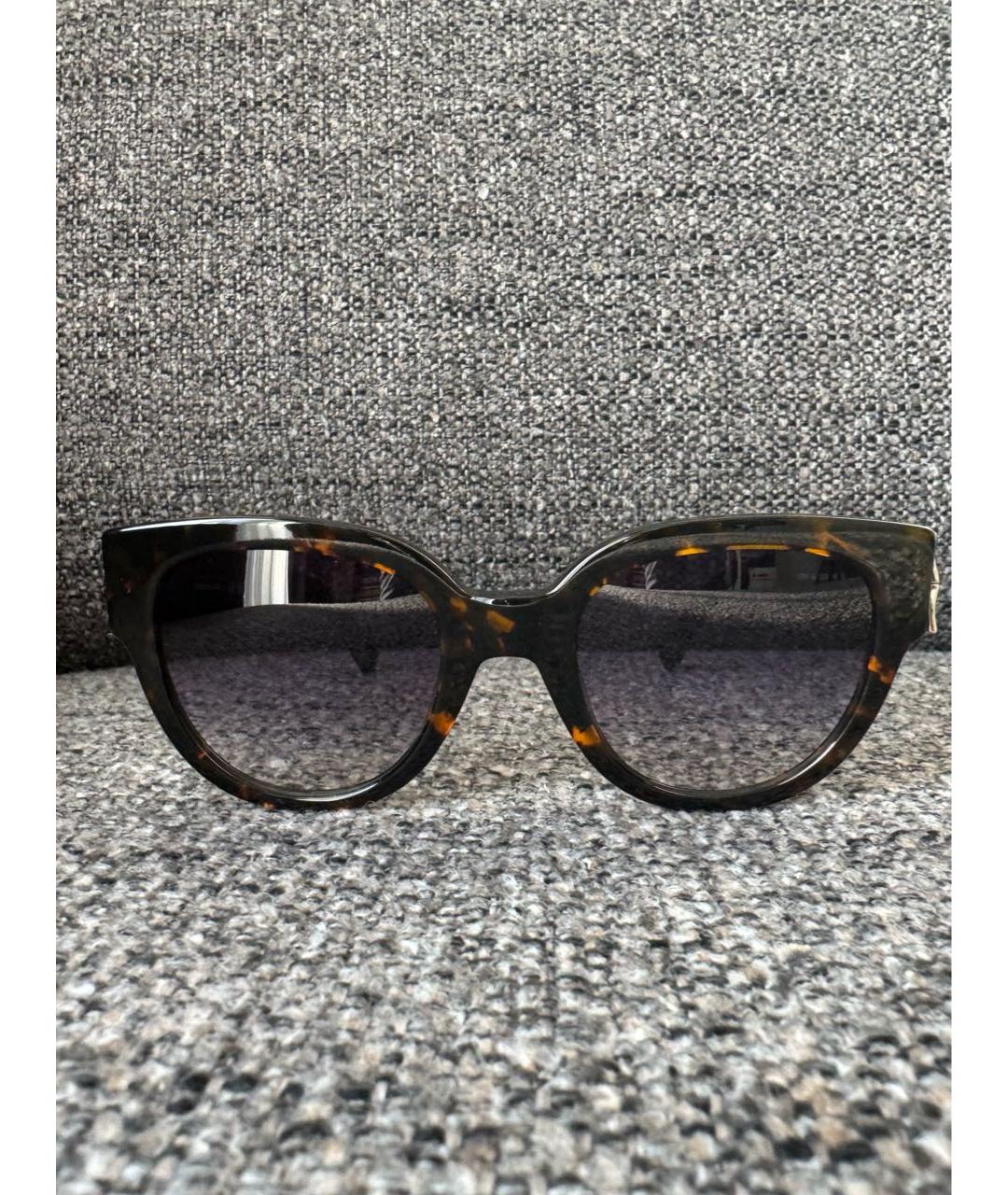 LONGCHAMP Коричневые пластиковые солнцезащитные очки, фото 4