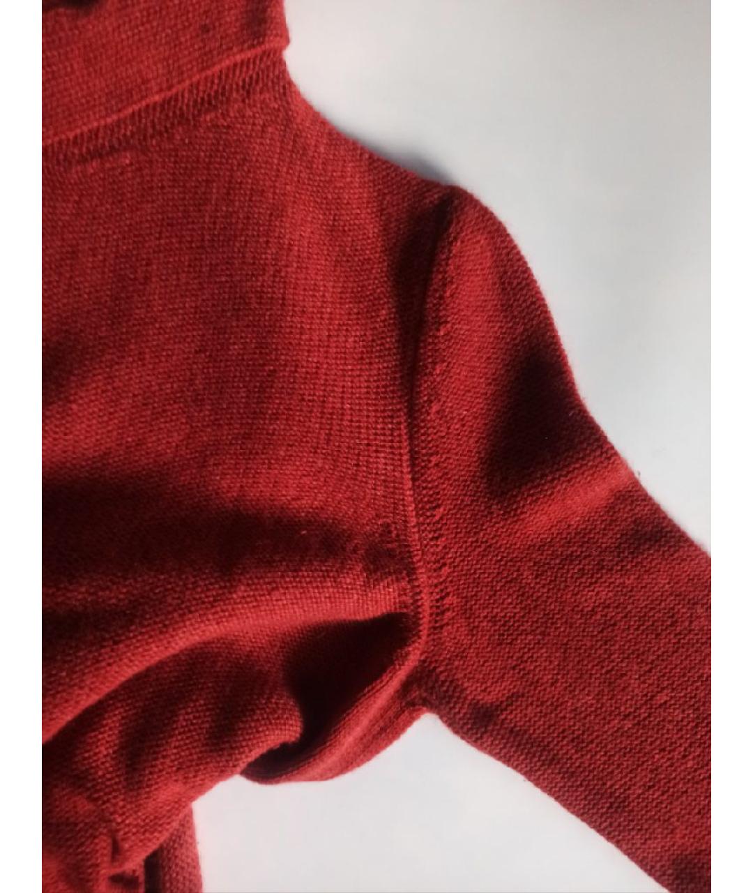 LORO PIANA Бордовый кашемировый джемпер / свитер, фото 7