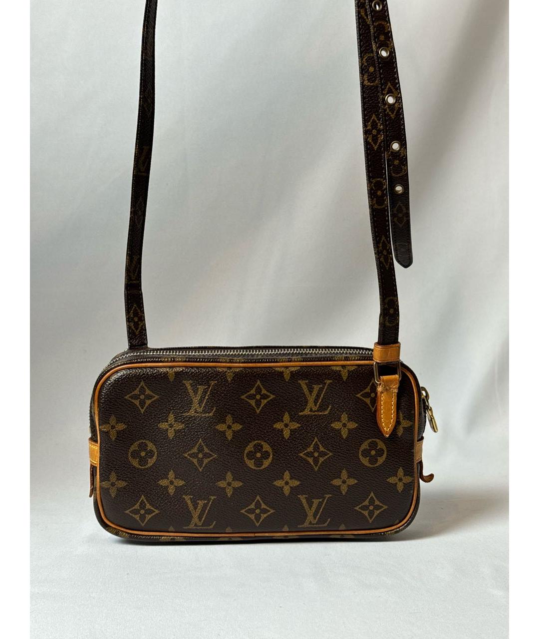 LOUIS VUITTON Коричневая сумка на плечо, фото 5