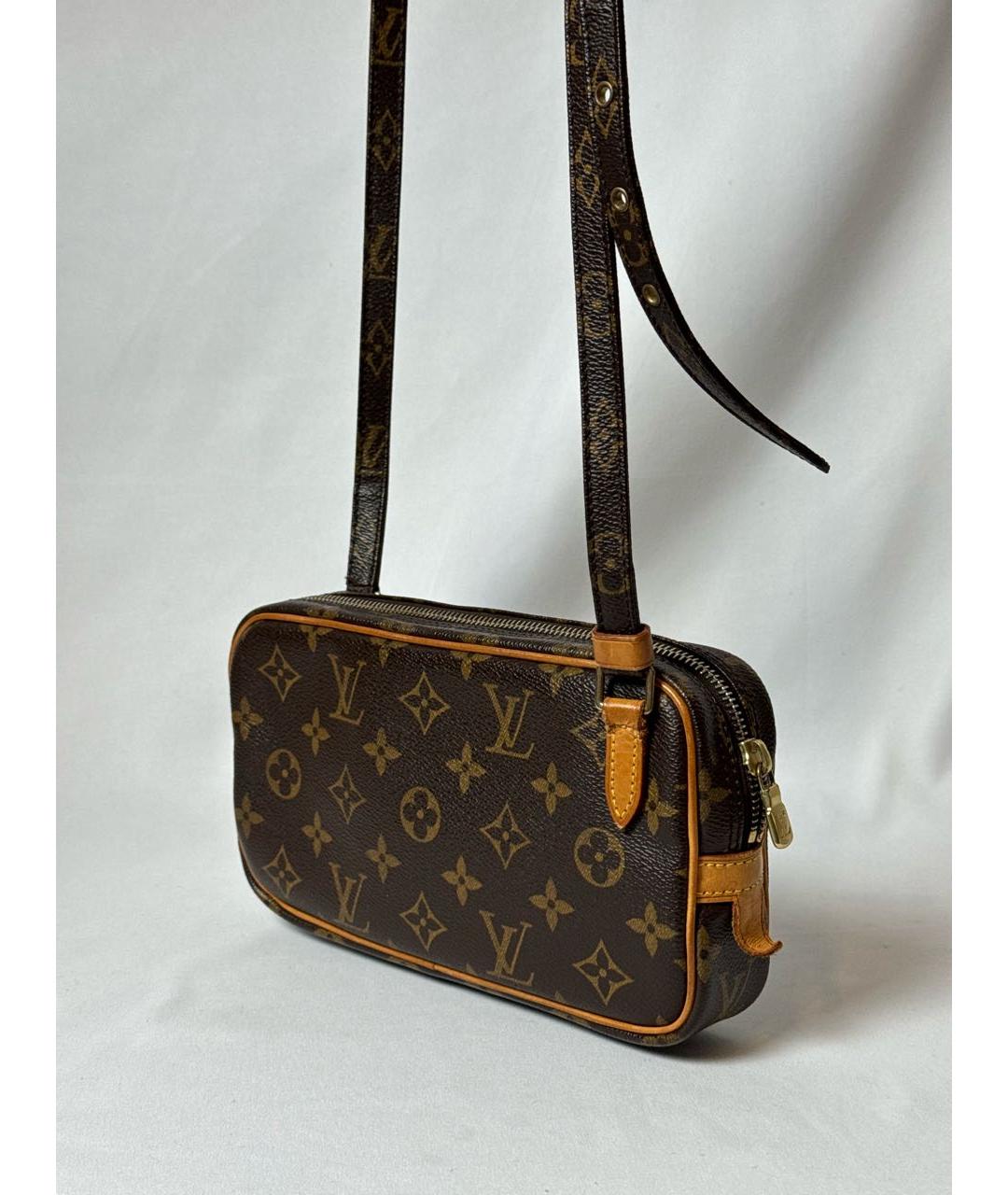 LOUIS VUITTON Коричневая сумка на плечо, фото 3