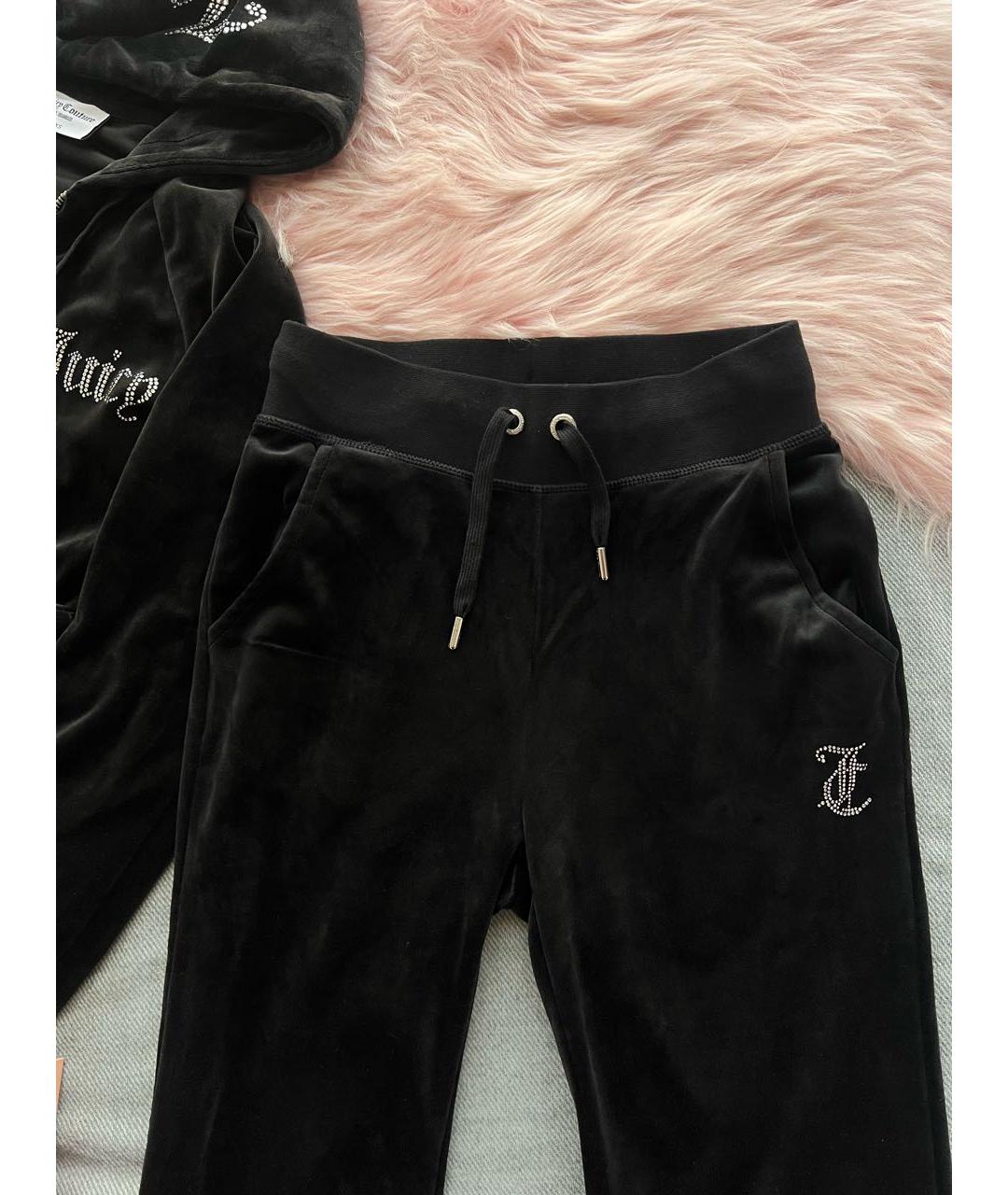 JUICY COUTURE Черный велюровый спортивные костюмы, фото 7