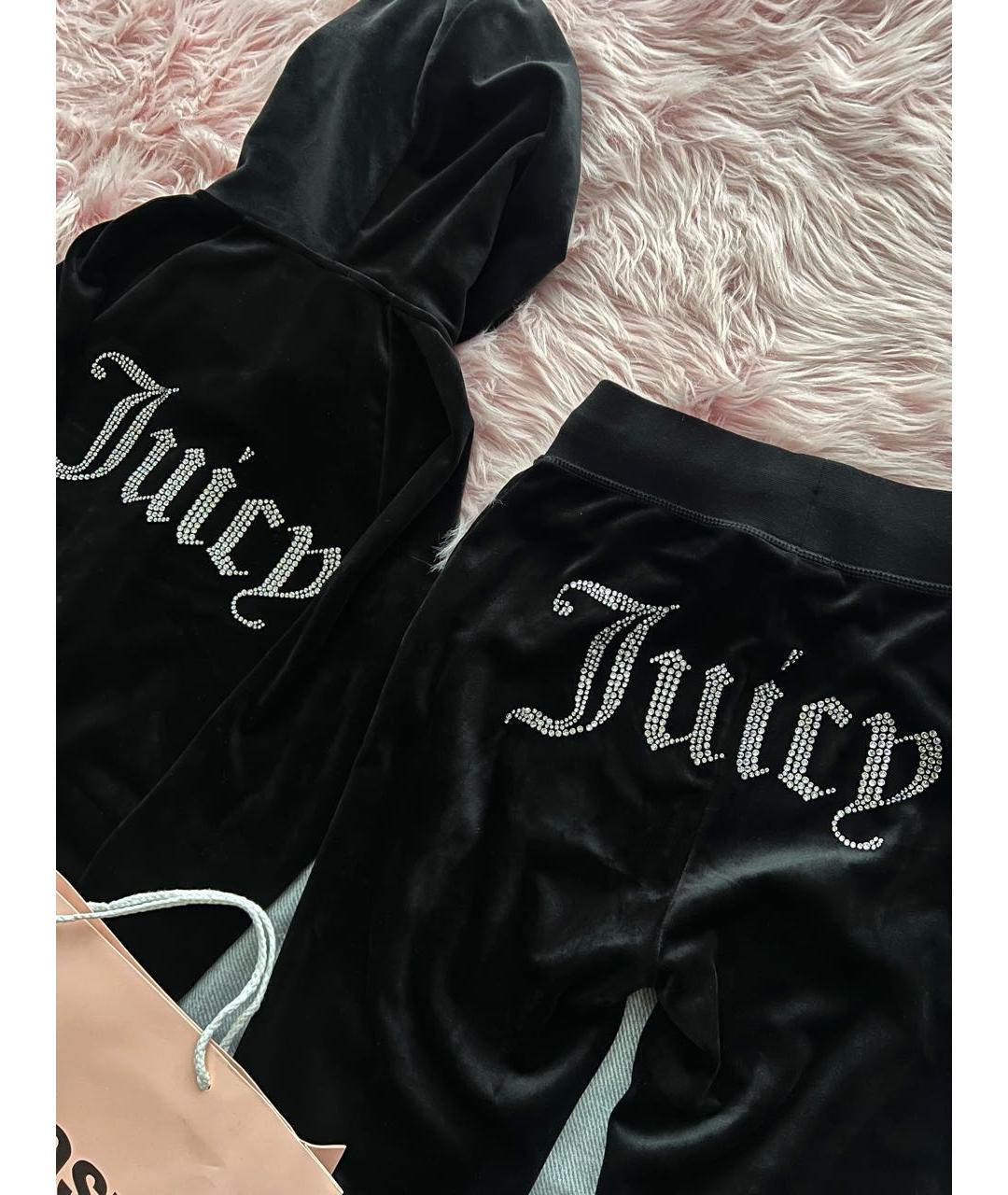 JUICY COUTURE Черный велюровый спортивные костюмы, фото 3