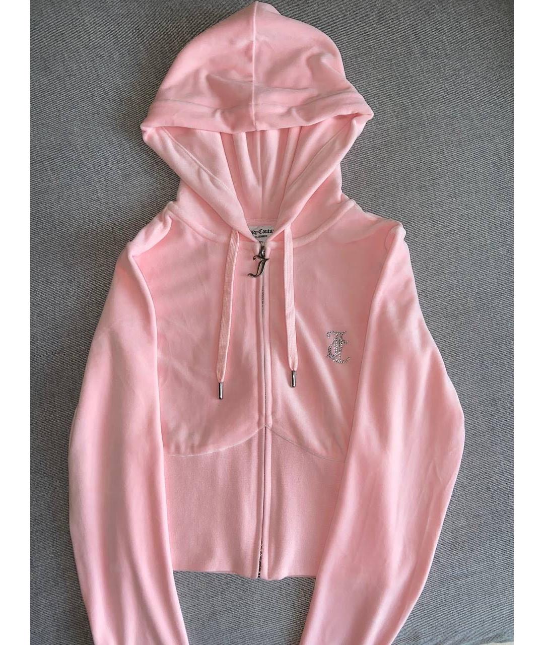 JUICY COUTURE Розовый велюровый спортивные костюмы, фото 3