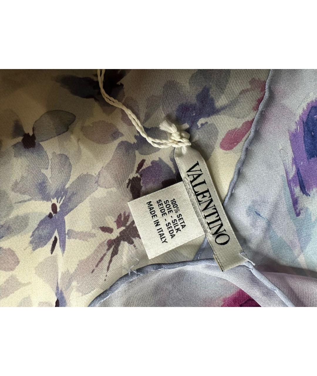 VALENTINO Мульти шелковый платок, фото 3