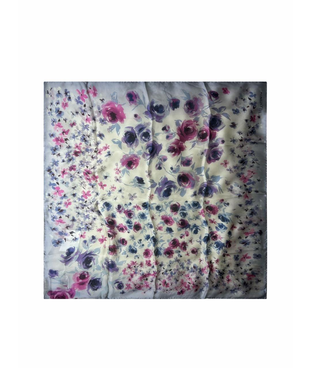 VALENTINO Мульти шелковый платок, фото 1