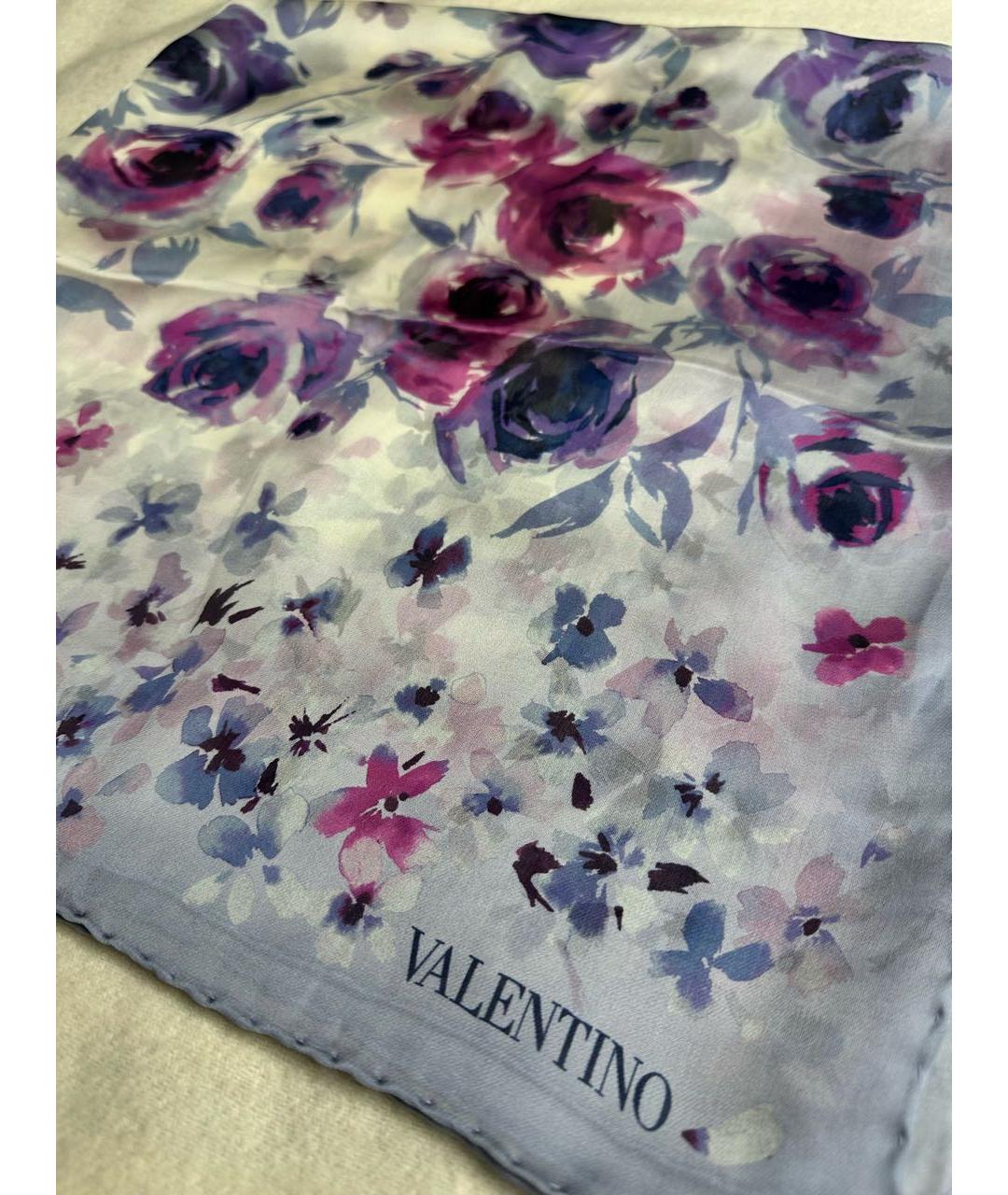 VALENTINO Мульти шелковый платок, фото 2