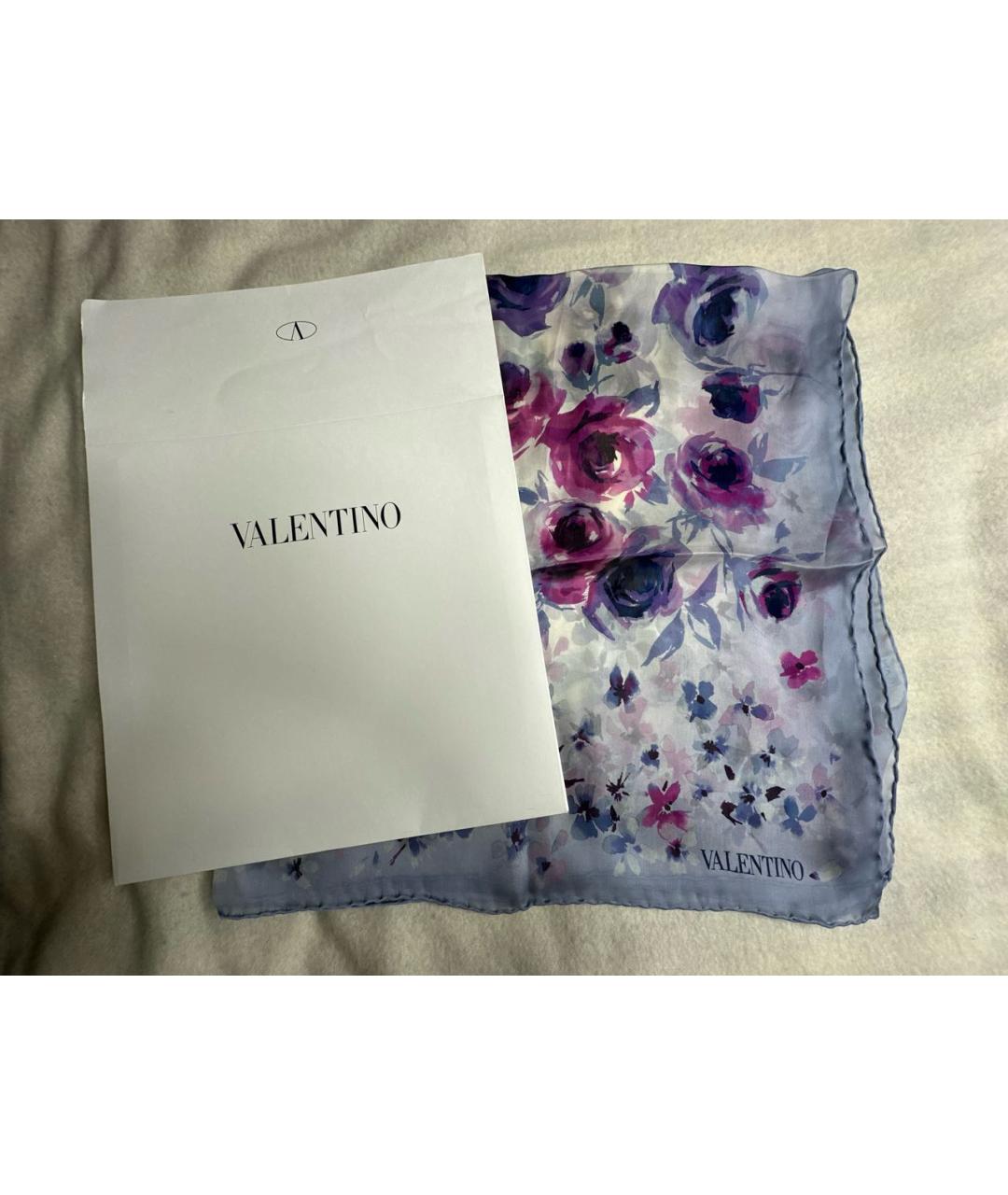 VALENTINO Мульти шелковый платок, фото 4