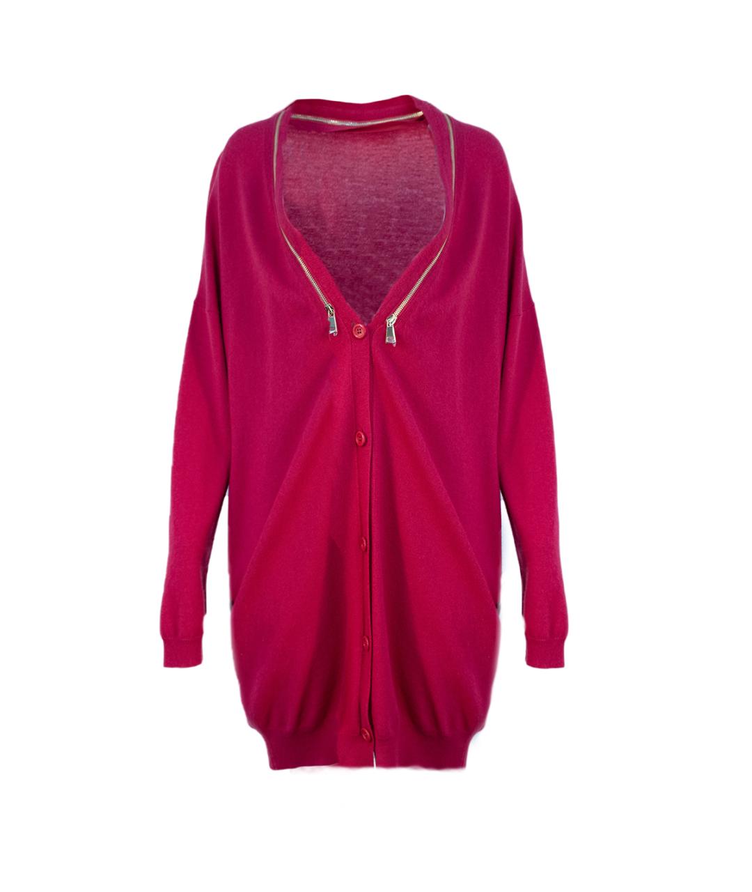 TWIN-SET Розовый шерстяной кардиган, фото 1
